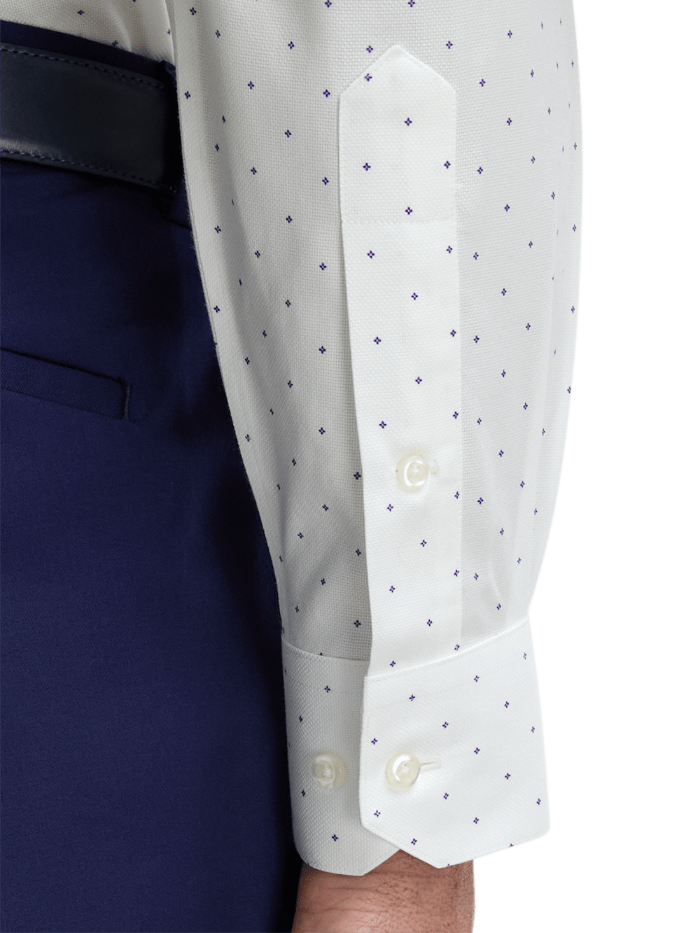 Alternate Image of Comfort Stretch Non-iron Geometric Dress Shirt-3