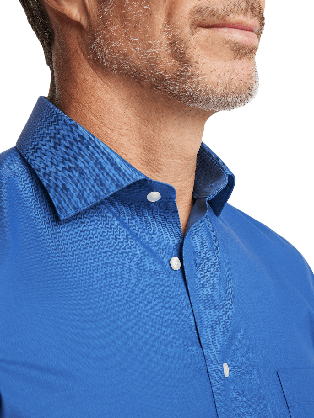 Alternate Image of Comfort Stretch Non-iron Herringbone Dress Shirt-2