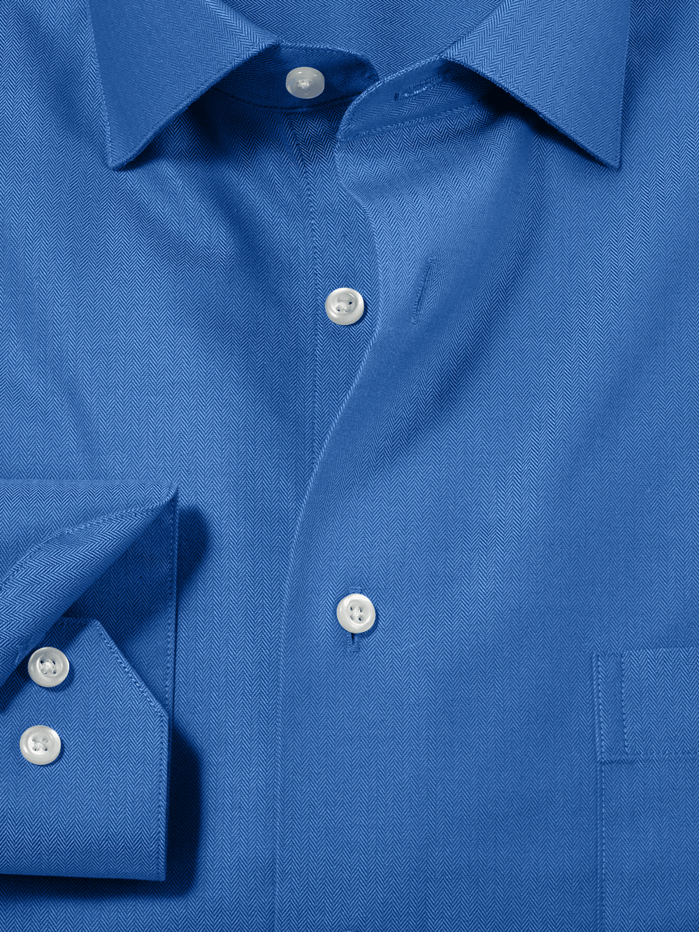 Alternate Image of Comfort Stretch Non-iron Herringbone Dress Shirt-5