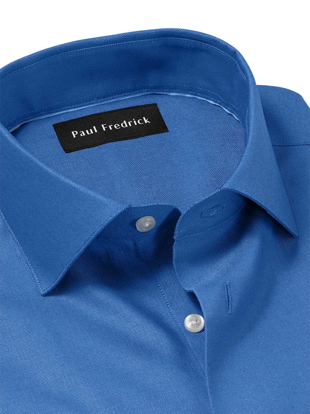 Alternate Image of Comfort Stretch Non-iron Herringbone Dress Shirt-6