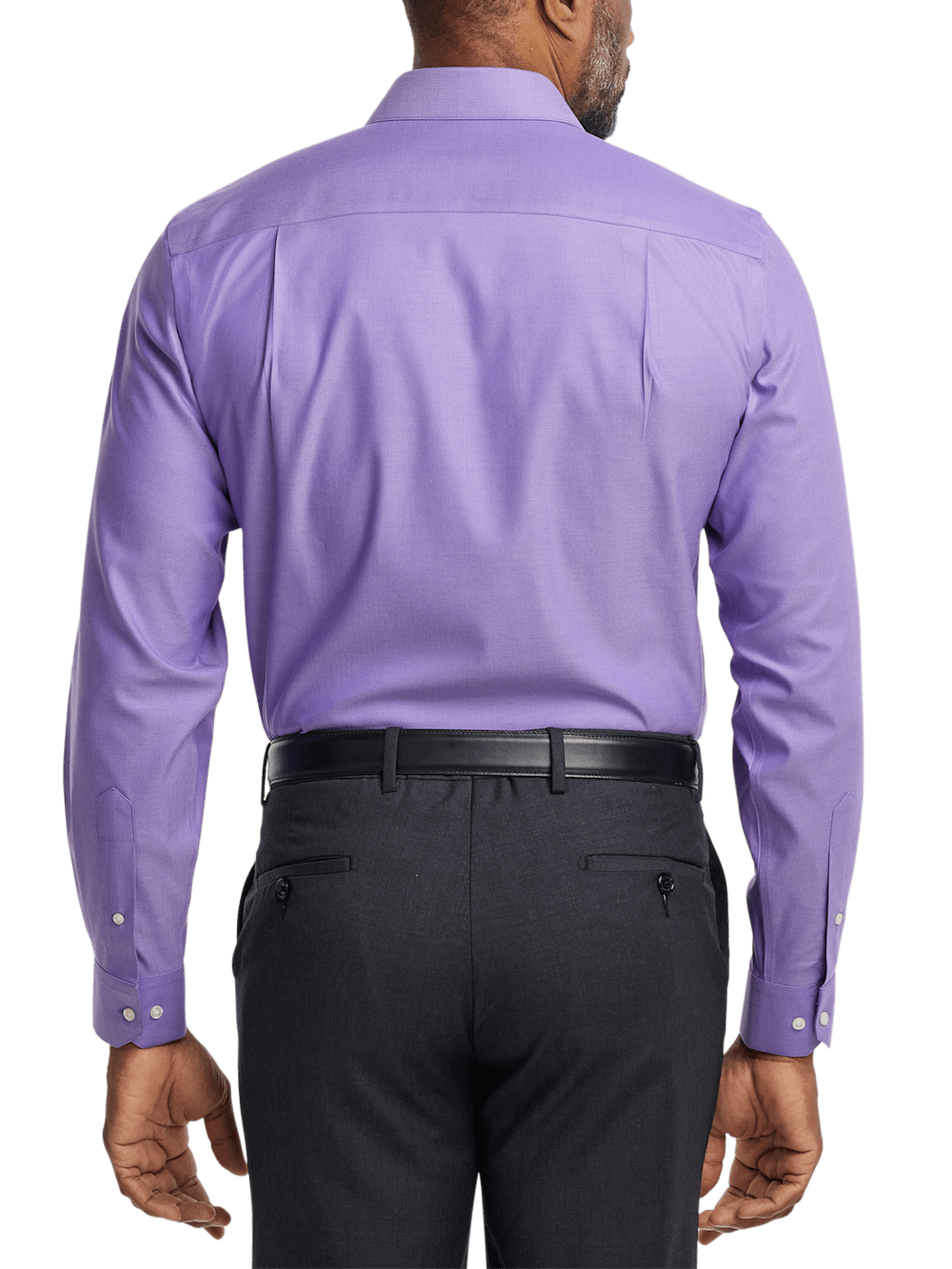 Alternate Image of Comfort Stretch Non-iron Herringbone Dress Shirt-4