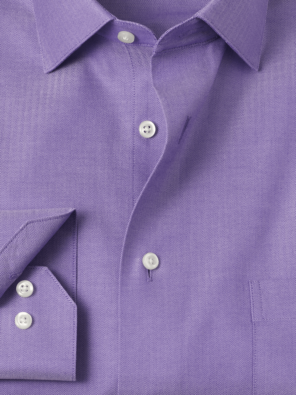 Alternate Image of Comfort Stretch Non-iron Herringbone Dress Shirt-5