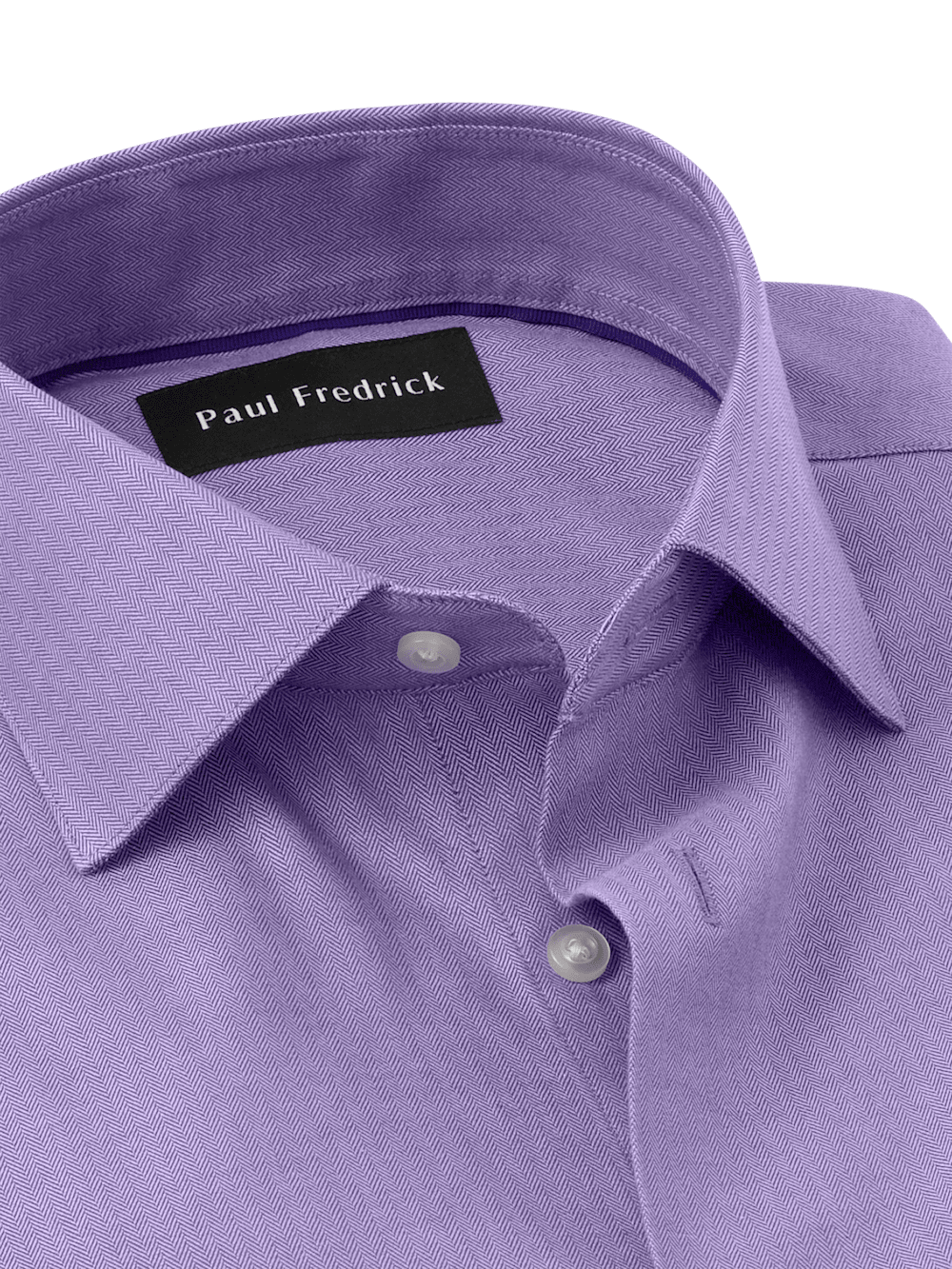 Alternate Image of Comfort Stretch Non-iron Herringbone Dress Shirt-6