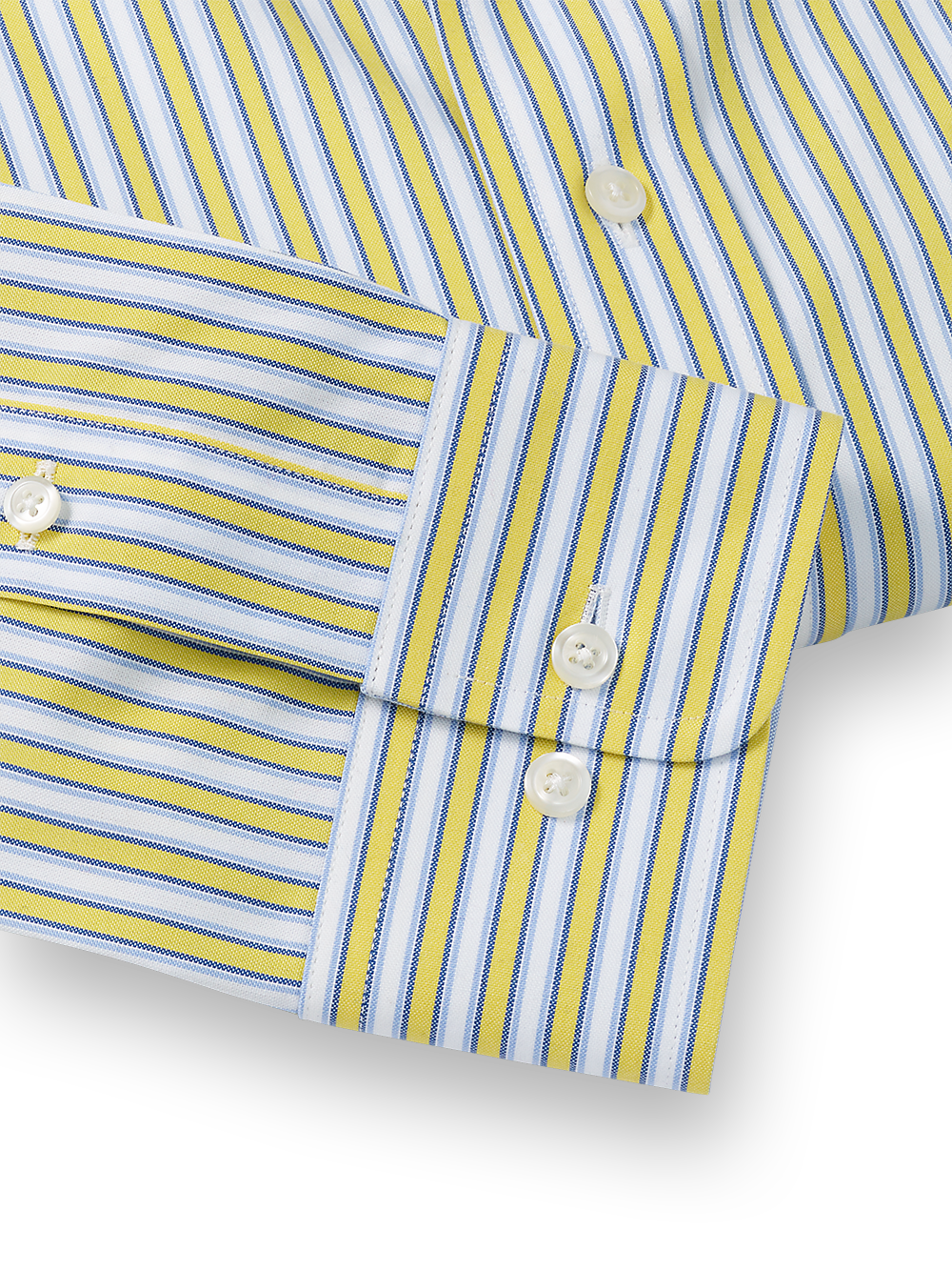 Alternate Image of Non-iron Cotton Stripe Dress Shirt With Contrast Trim-3