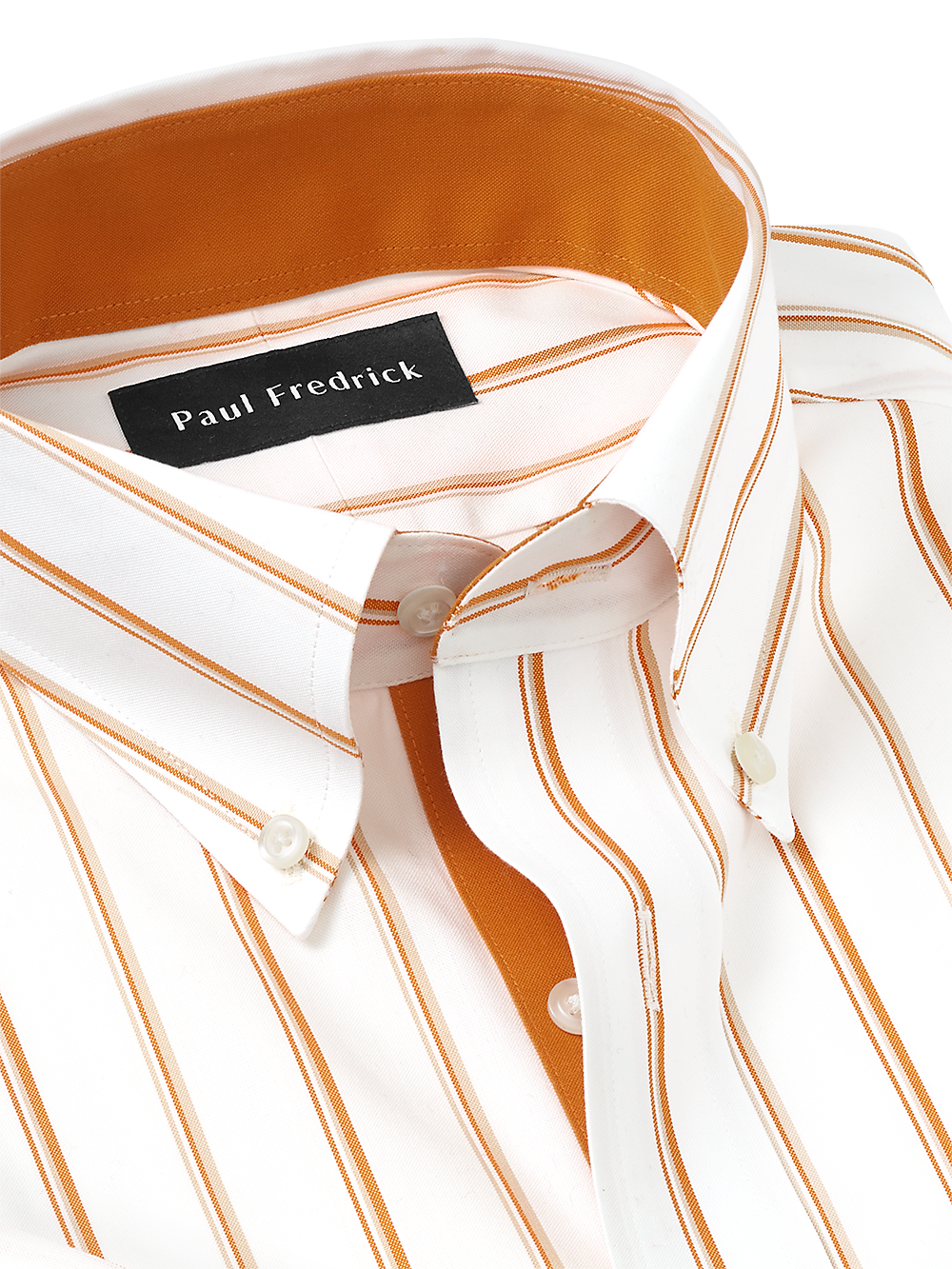 Alternate Image of Non-iron Cotton Stripe Dress Shirt With Contrast Trim-2