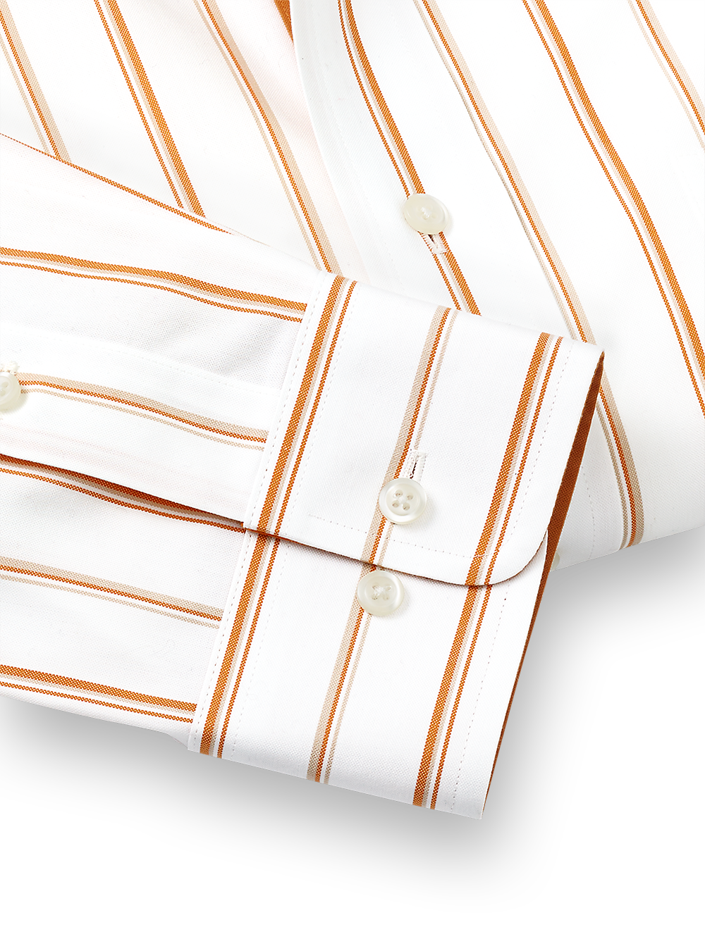 Alternate Image of Non-iron Cotton Stripe Dress Shirt With Contrast Trim-3