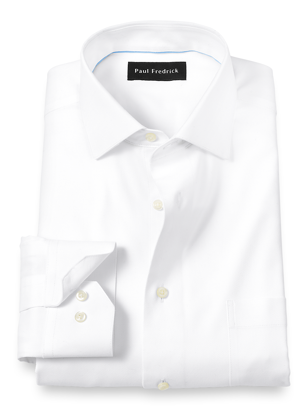 Product Image of Royal Oxford Comfort Stretch Non-iron Solid Dress Shirt-White