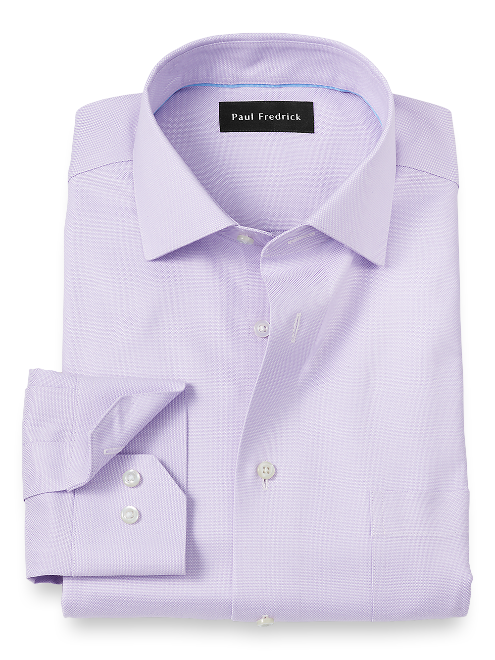 Product Image of Royal Oxford Comfort Stretch Non-iron Solid Dress Shirt-Lavender