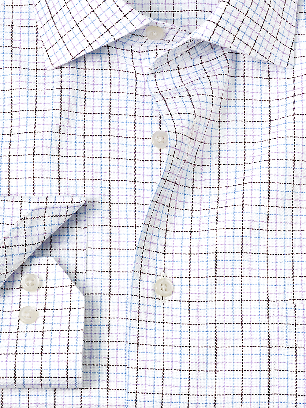 Alternate Image of Royal Oxford Comfort Stretch Non-iron Tattersall Dress Shirt-1