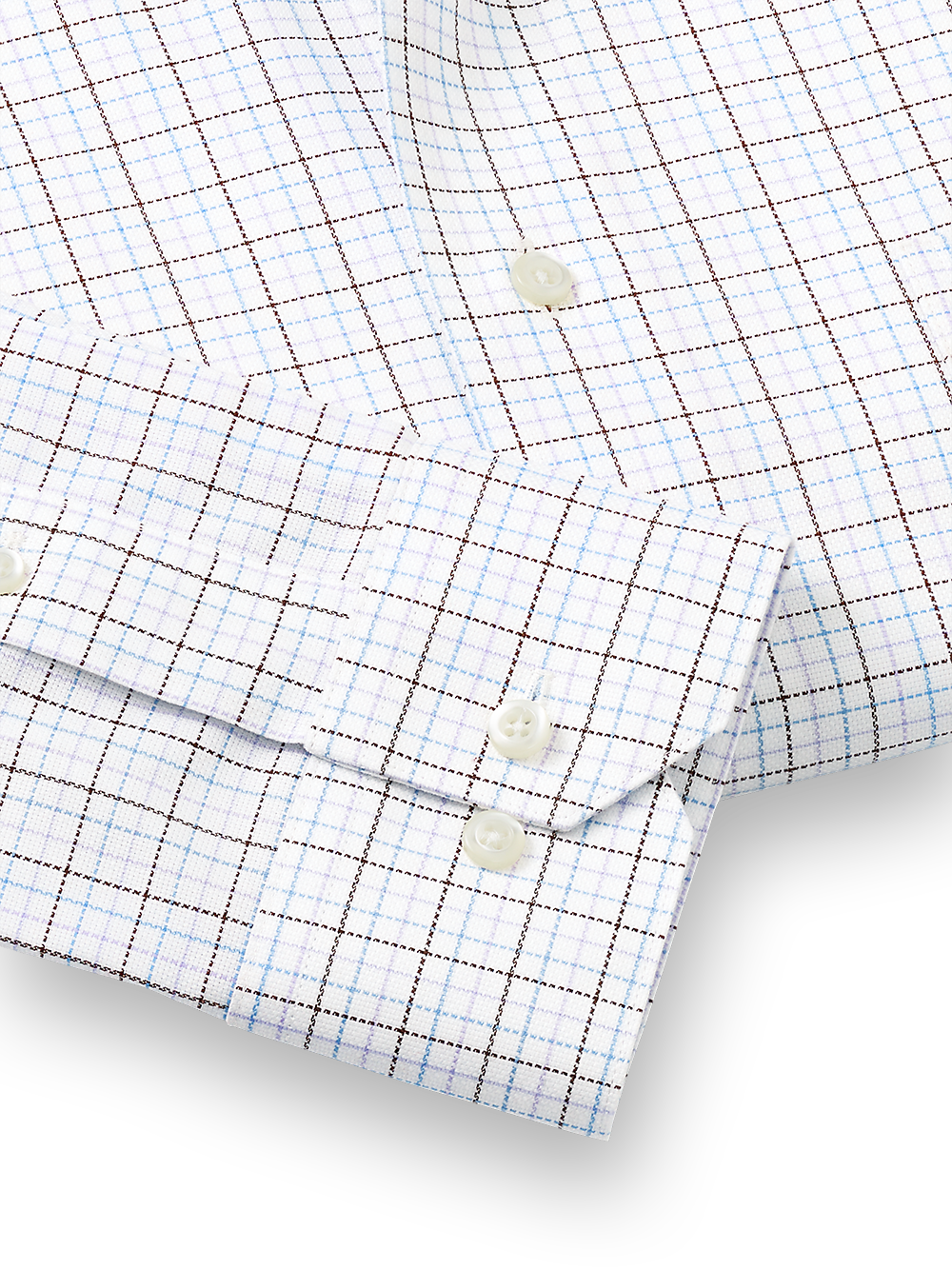 Alternate Image of Royal Oxford Comfort Stretch Non-iron Tattersall Dress Shirt-3