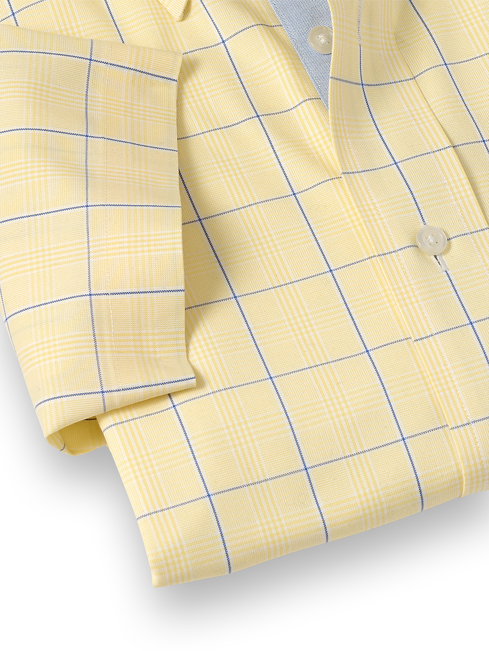 Alternate Image of Comfort Stretch Non-iron Check Dress Shirt With Contrast Trim-3