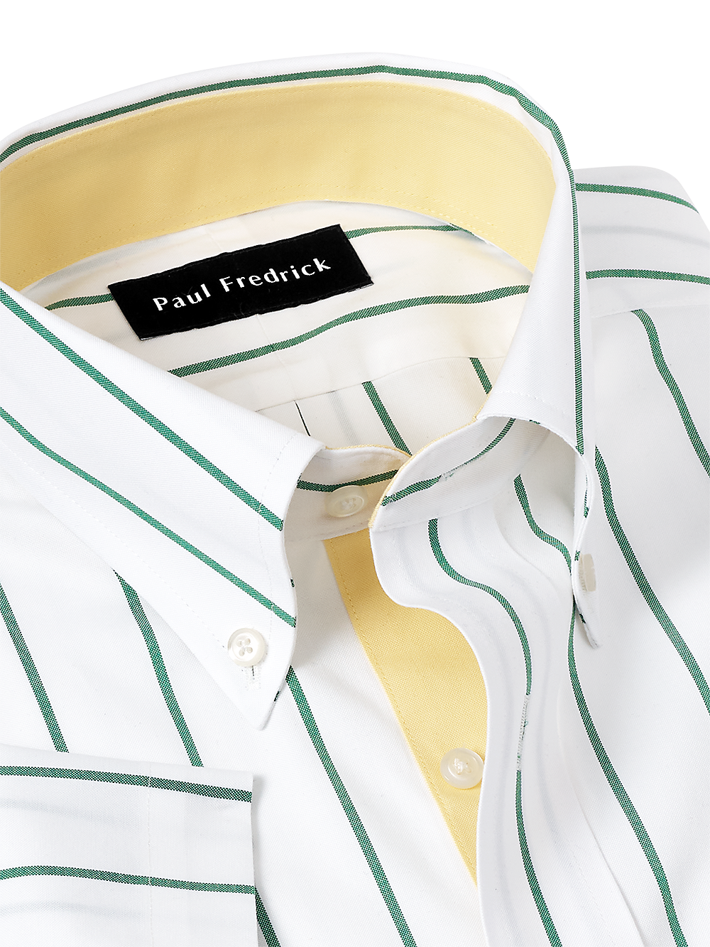 Alternate Image of Comfort Stretch Non-iron Stripe Dress Shirt With Contrast Trim-2