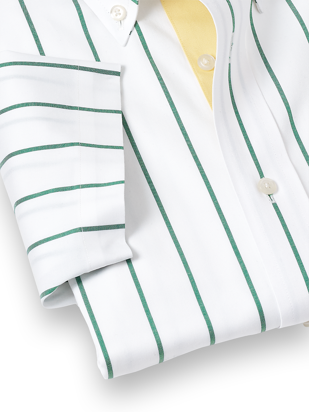 Alternate Image of Comfort Stretch Non-iron Stripe Dress Shirt With Contrast Trim-3