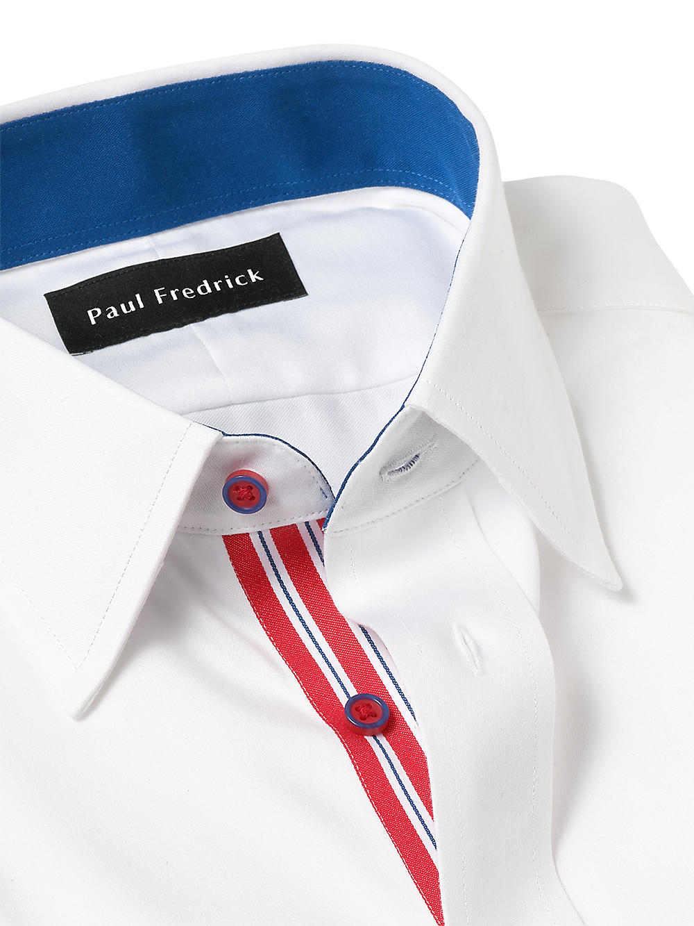 Alternate Image of Non-iron Cotton Solid Dress Shirt With Contrast Trim-3