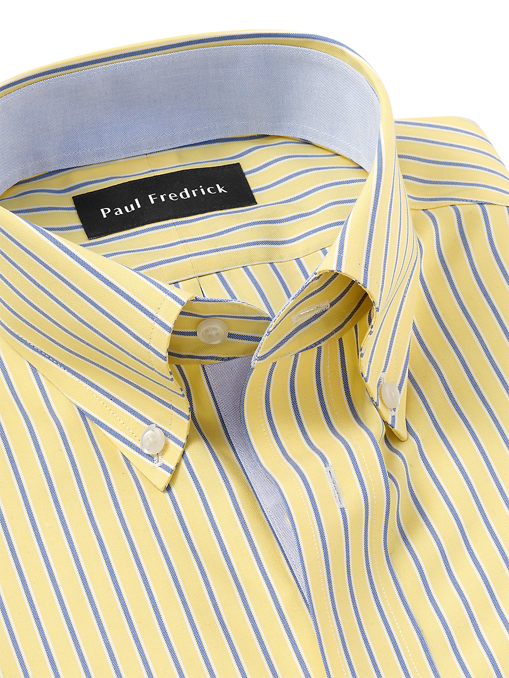 Alternate Image of Non-iron Cotton Stripe Dress Shirt With Contrast Trim-2