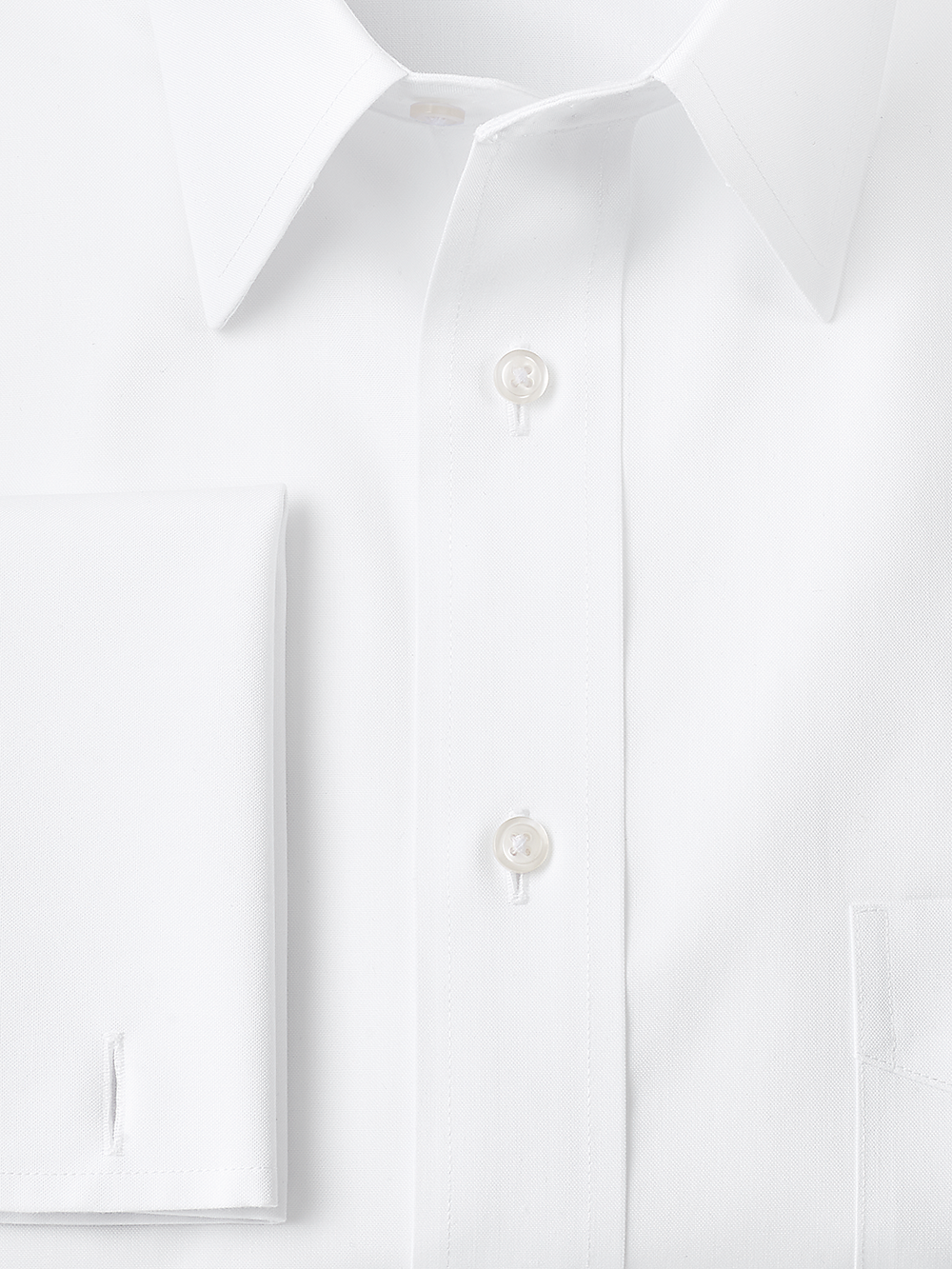 Alternate Image of Tailored Fit Impeccable Non-iron Cotton Straight Collar French Cuff Dress Shirt-2