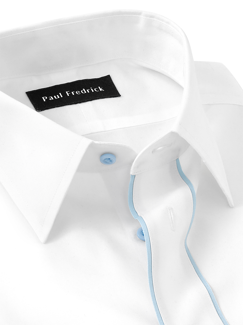 Alternate Image of Non-iron Cotton Solid Dress Shirt With Contrast Trim-6