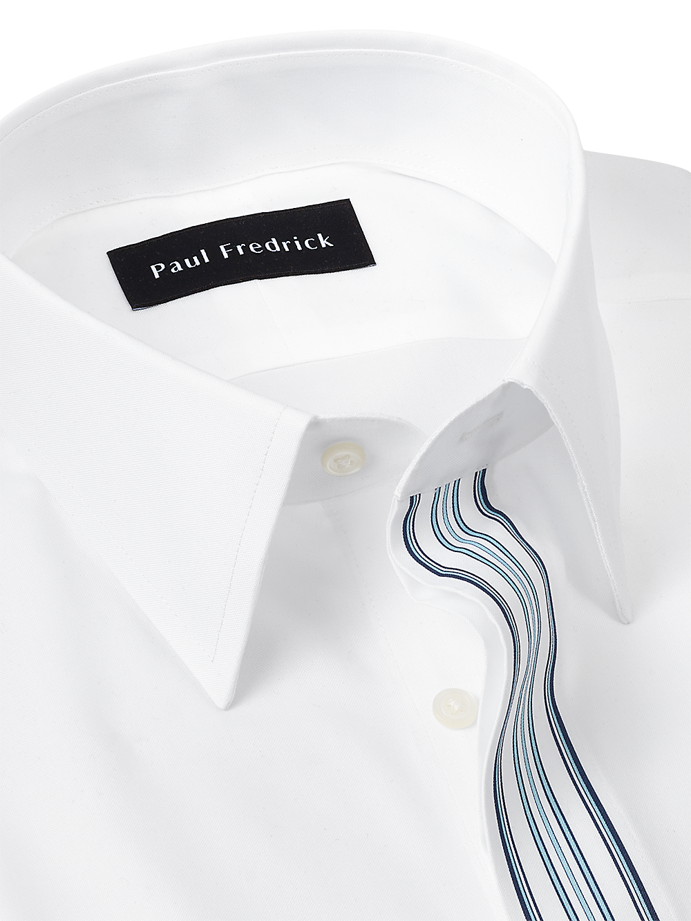 Alternate Image of Non-iron Cotton Solid Dress Shirt With Contrast Trim-6