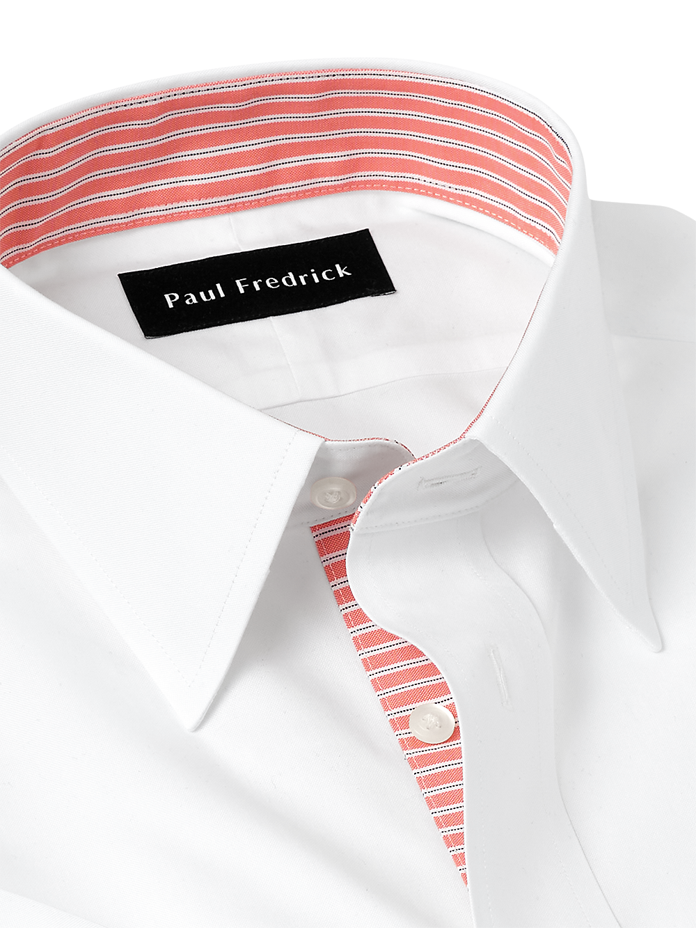 Alternate Image of Non-iron Cotton Solid Dress Shirt With Contrast Trim-6