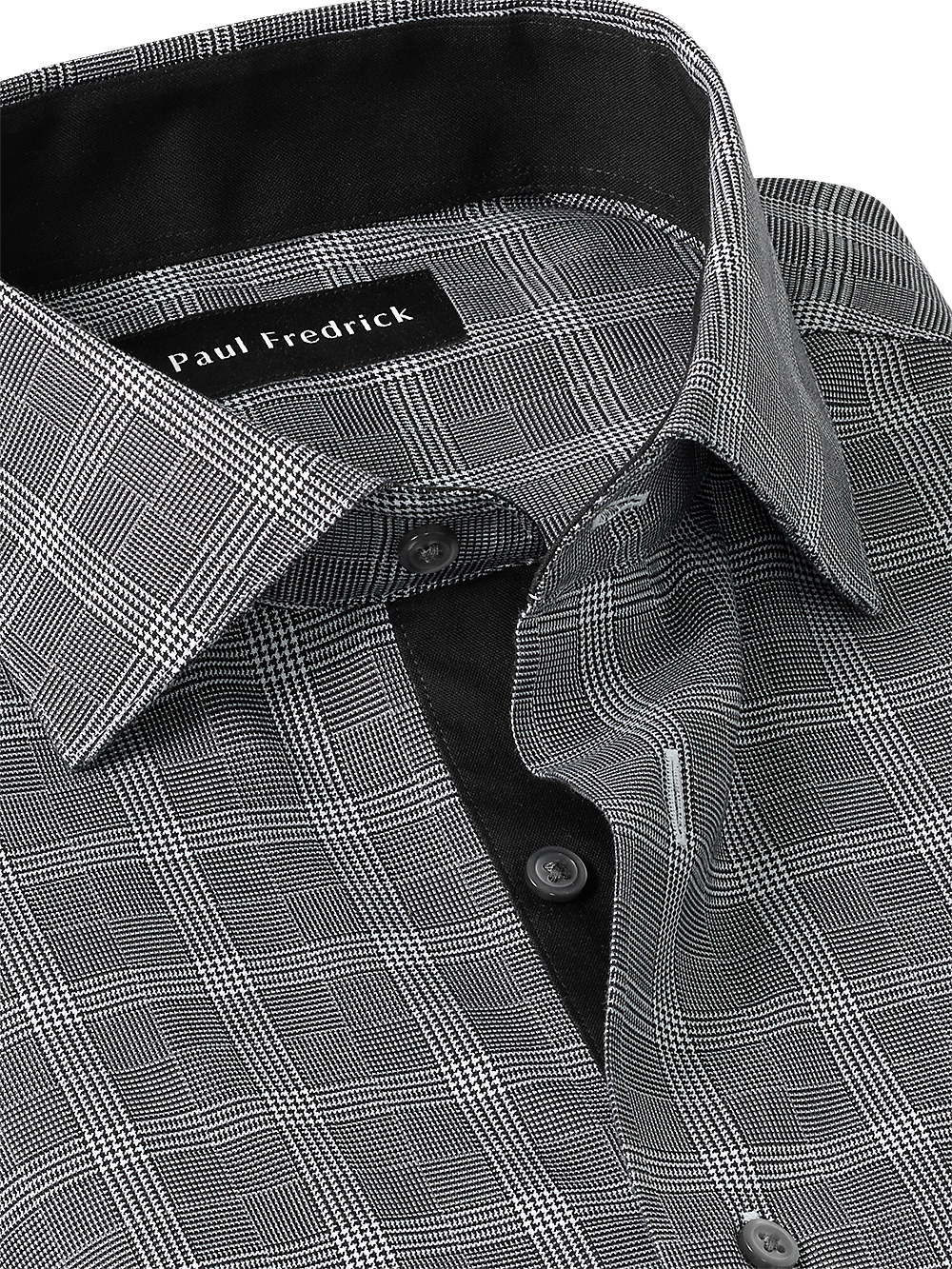 Alternate Image of Non-iron Cotton Plaid Dress Shirt With Contrast Trim-2