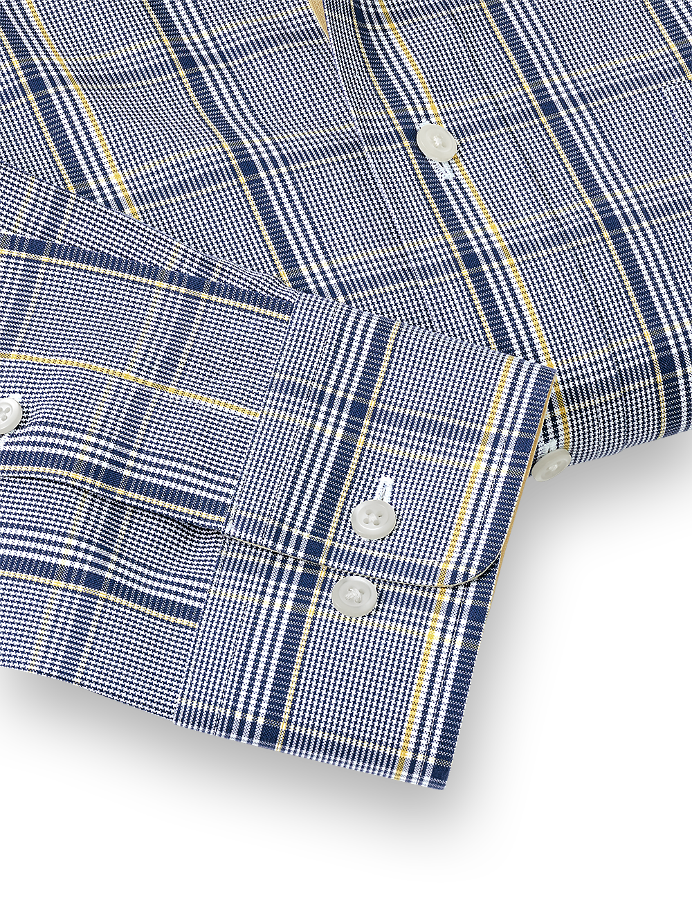 Alternate Image of Non-iron Cotton Plaid Dress Shirt With Contrast Trim-3