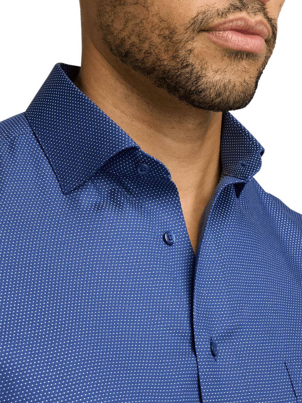 Alternate Image of Non-iron Cotton Dot Dress Shirt-2