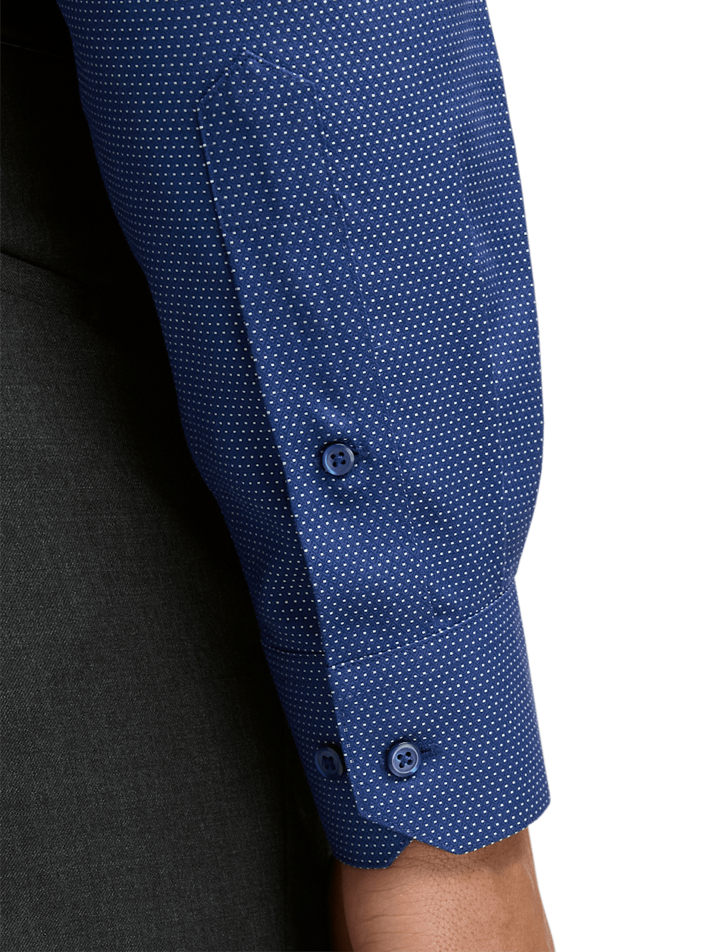 Alternate Image of Non-iron Cotton Dot Dress Shirt-3