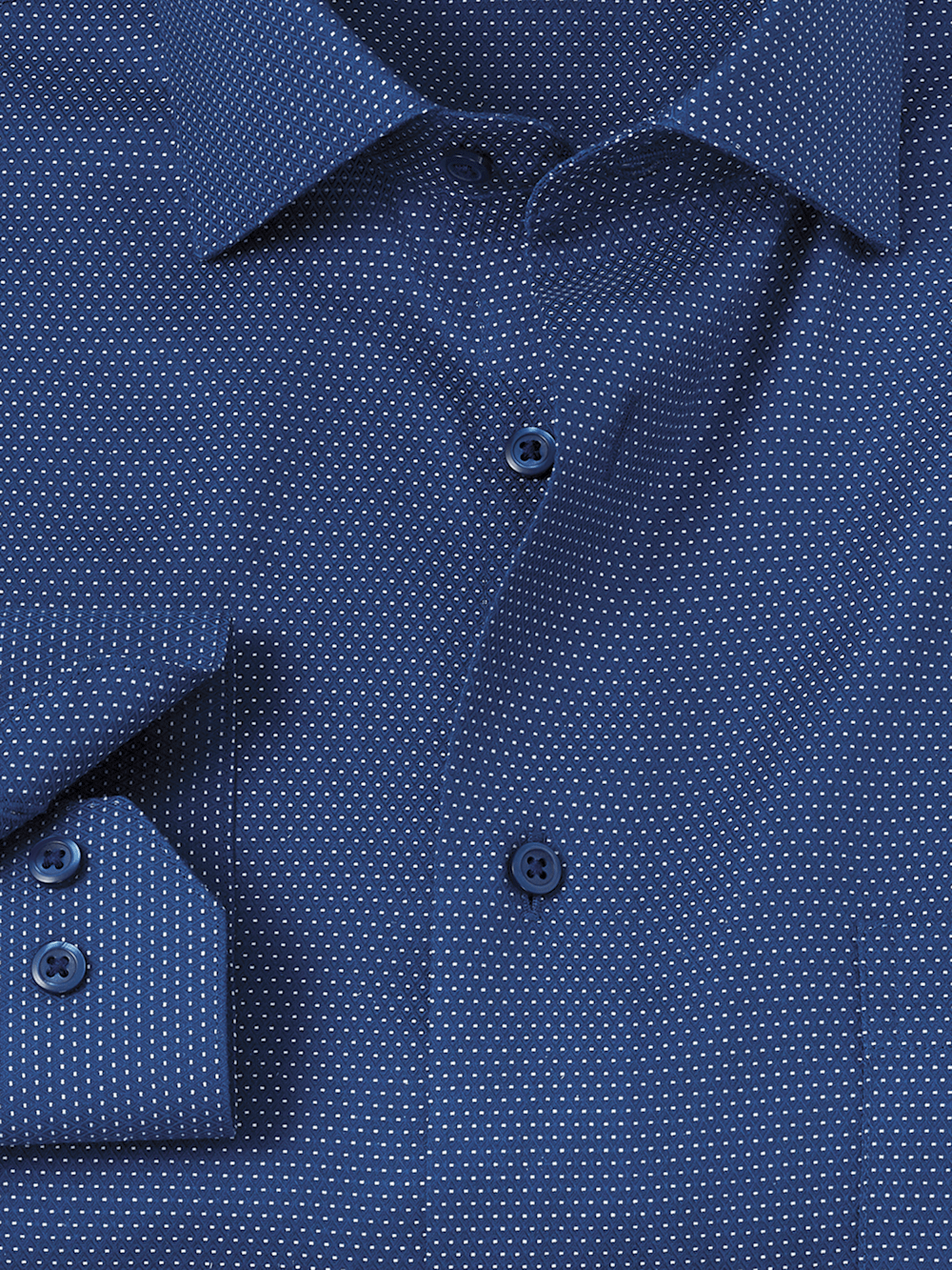 Alternate Image of Non-iron Cotton Dot Dress Shirt-5