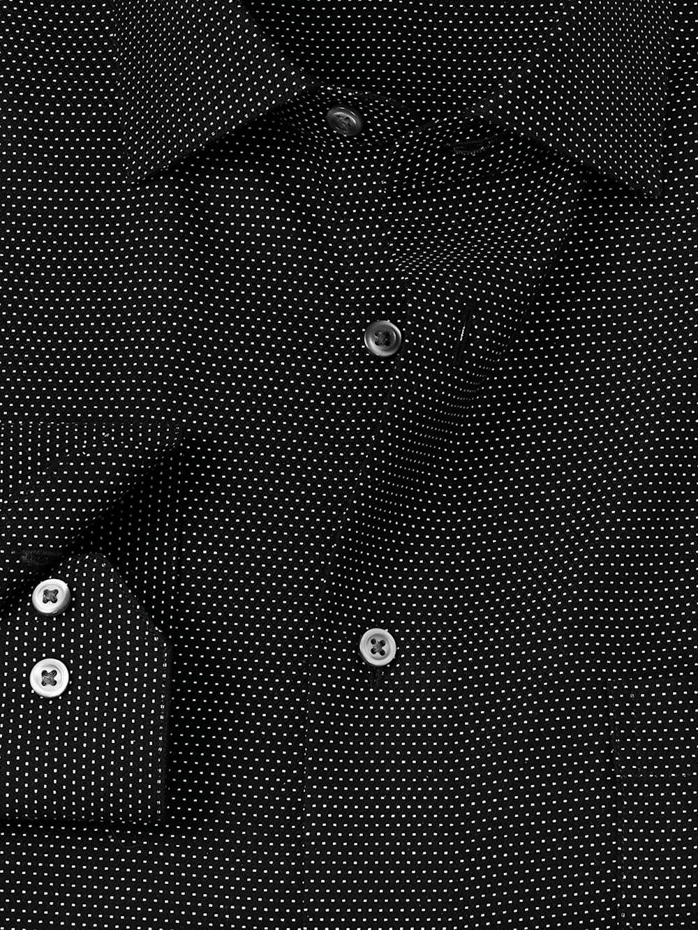 Alternate Image of Non-iron Cotton Dot Dress Shirt-5