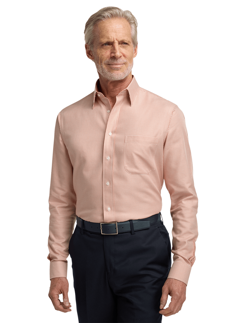 Alternate Image of Non-iron Cotton Houndstooth Dress Shirt-1