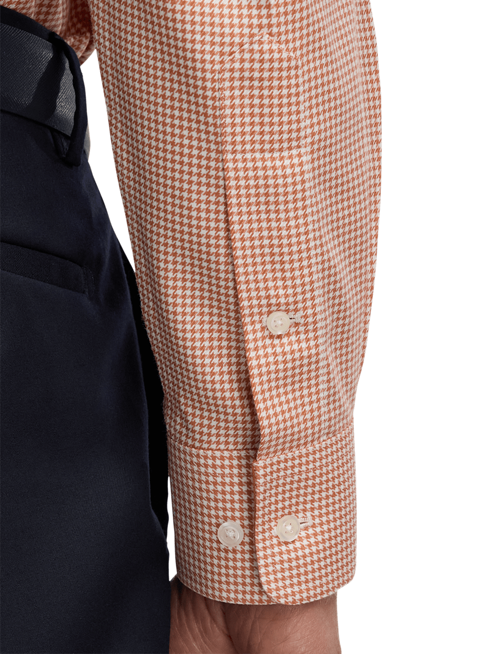 Alternate Image of Non-iron Cotton Houndstooth Dress Shirt-3