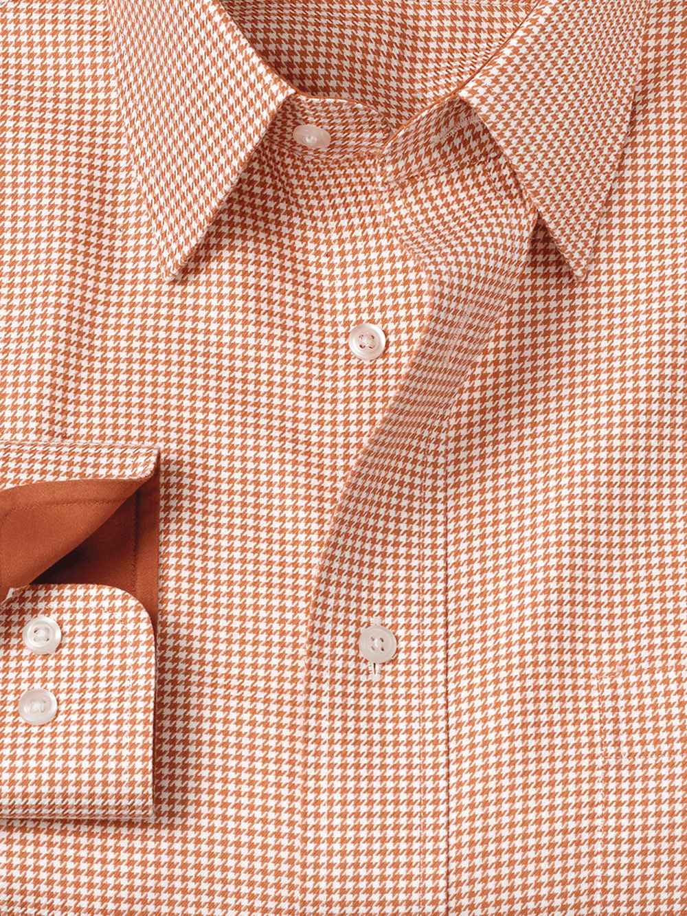 Alternate Image of Non-iron Cotton Houndstooth Dress Shirt-5