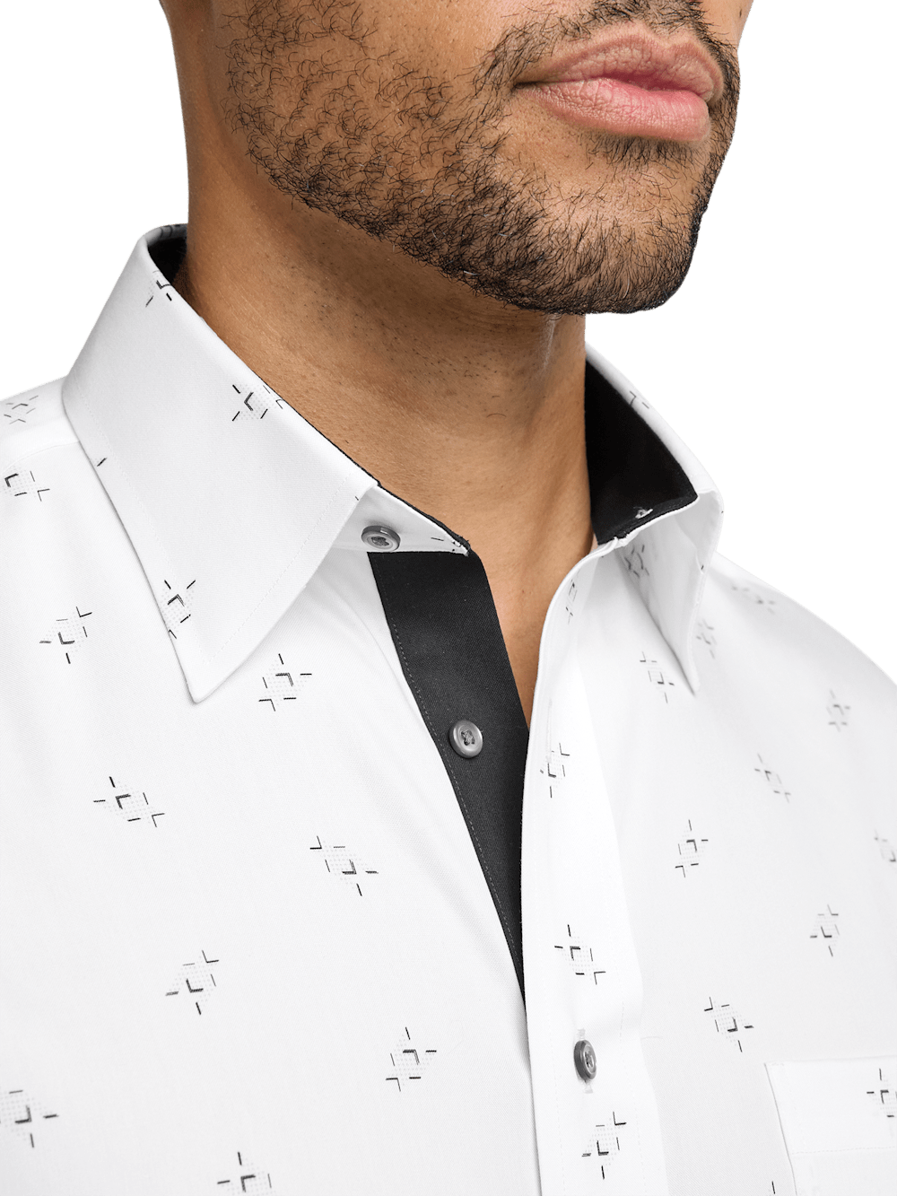 Alternate Image of Non-iron Cotton Houndstooth Dress Shirt-2