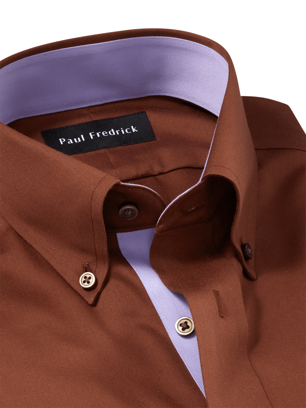 Alternate Image of Non-iron Cotton Solid Dress Shirt With Contrast Trim-6