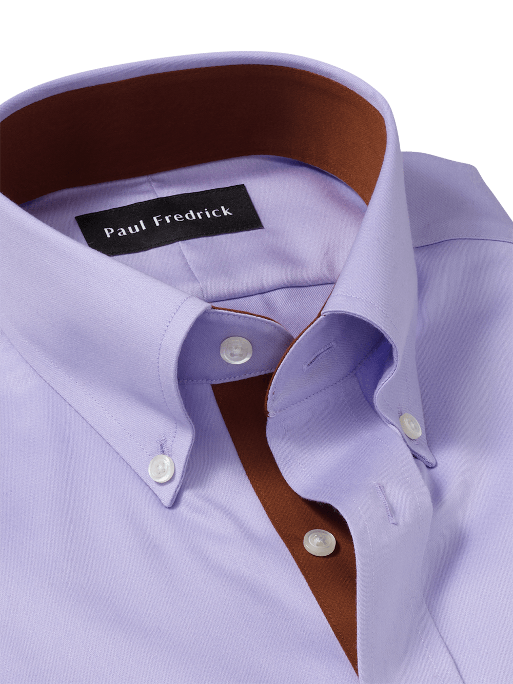 Alternate Image of Non-iron Cotton Solid Dress Shirt With Contrast Trim-6