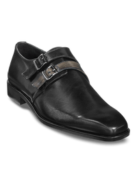 Cedric Monk Strap - Black