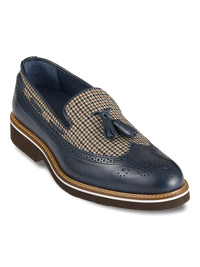 Hampden Tassel Loafer - Navy Multi