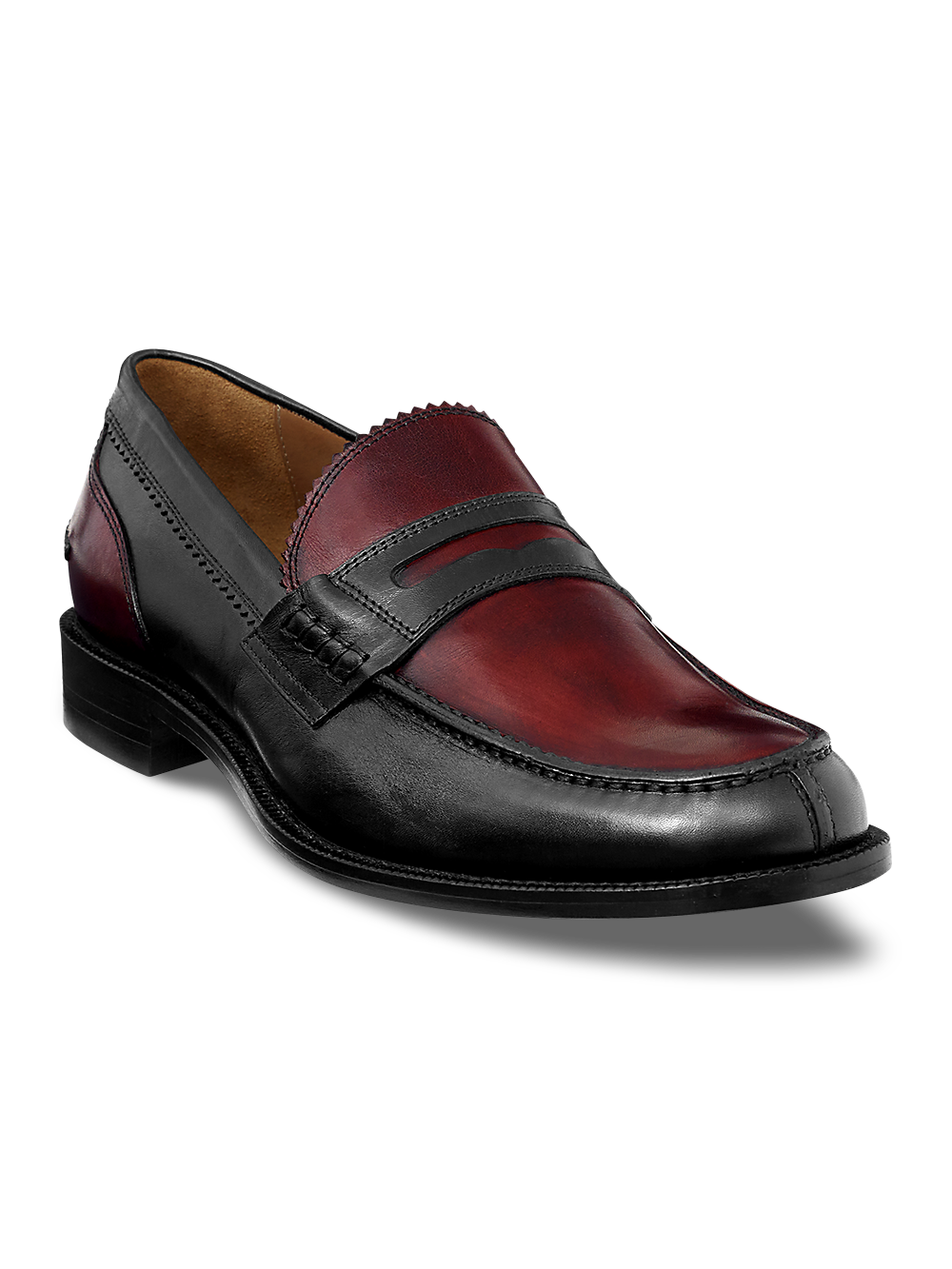 Product Image of Freeman Penny Loafer-Black/Burgundy