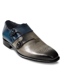 Lawson Monk Strap - Grey/navy