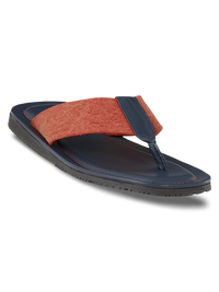 Leigh Sandal - Orange/navy