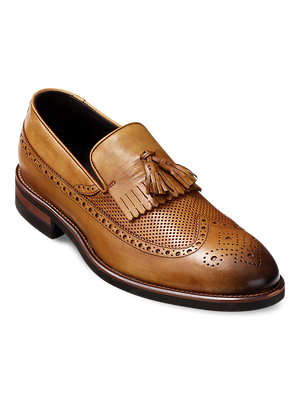 Byron Tassel Loafer - Chestnut