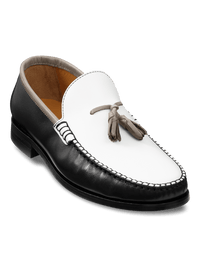 Branson Tassel Loafer - Black/white