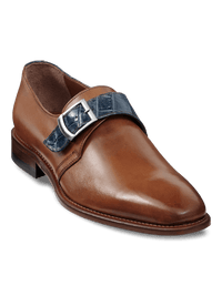 Jefferson Monk Strap - Chestnut/navy