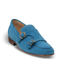 Amos Monk Strap Loafer - Ocean Blue