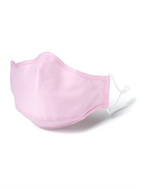 Cotton Twill Pink Face Mask - Pink