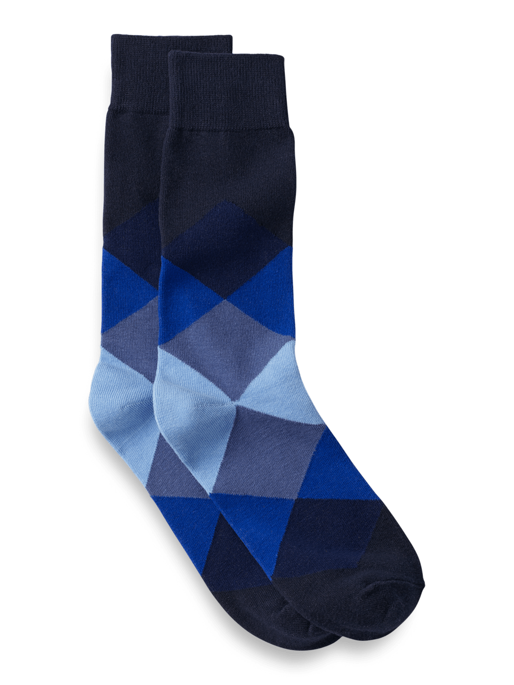 Product Image of Argyle Cotton Blend Sock-Blue Multi