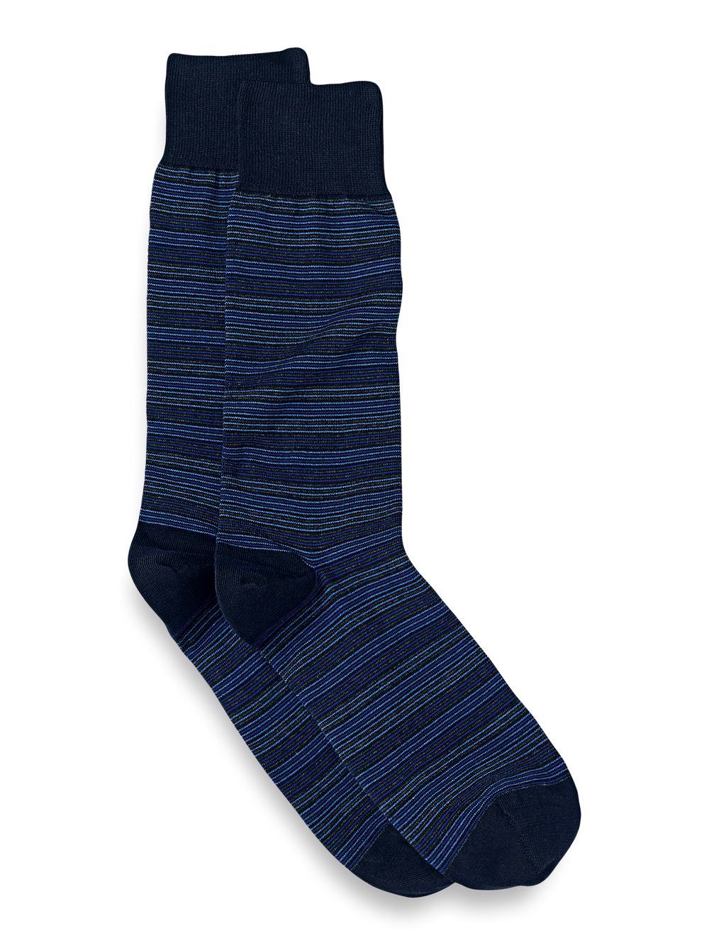 Product Image of Stripe Cotton Blend Sock-Navy Multi