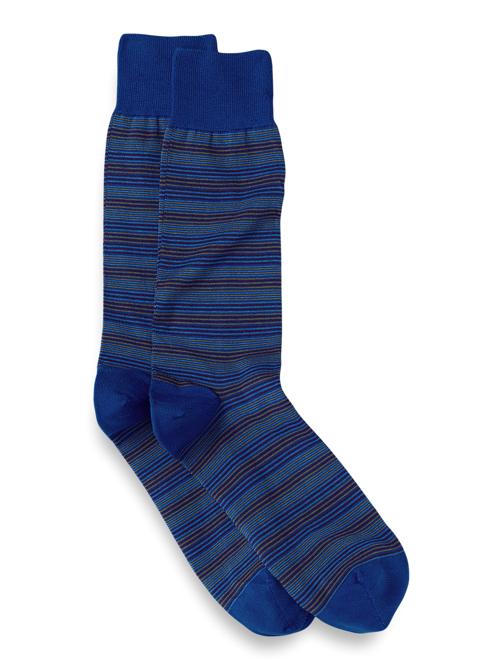 Product Image of Stripe Cotton Blend Sock-Blue Multi