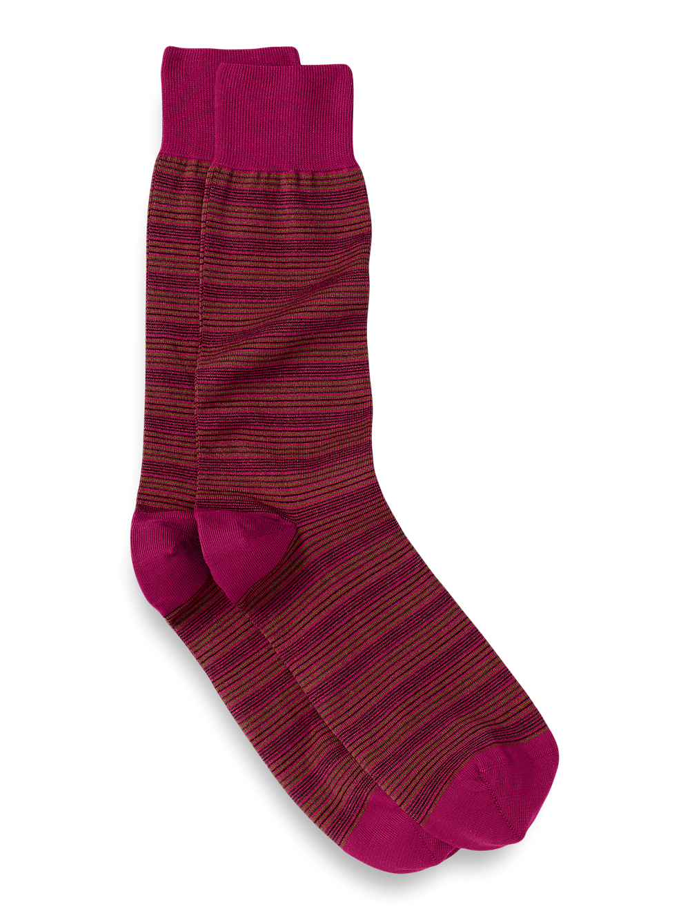 Product Image of Stripe Cotton Blend Sock-Berry Multi