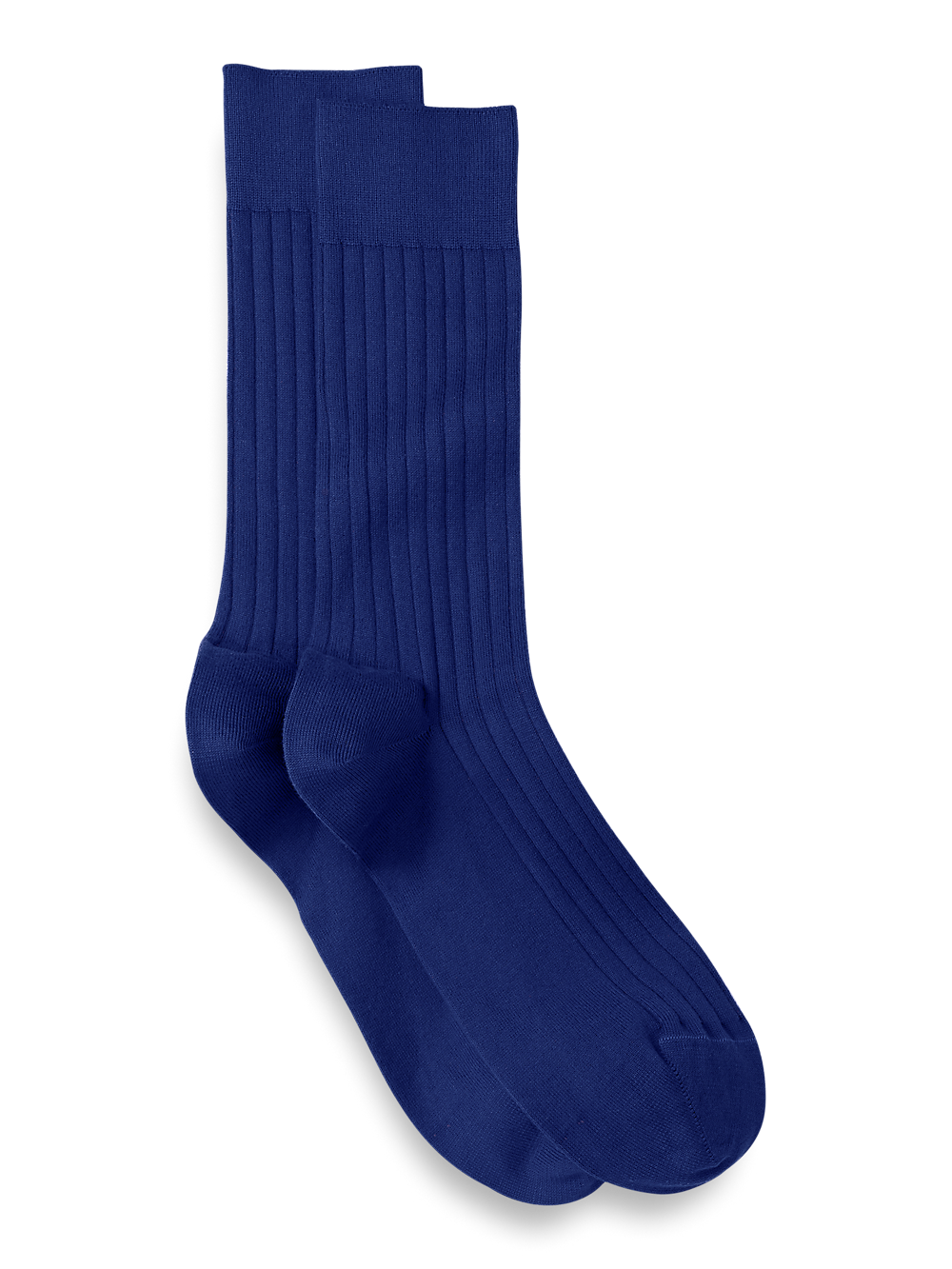 Product Image of Solid Cotton Blend Sock-Blue/Red